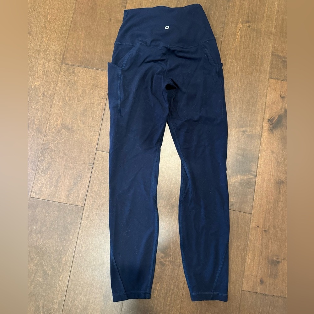 Lululemon 25” True Navy High-Waisted Align Leggings with Pockets - Picture 6 of 9